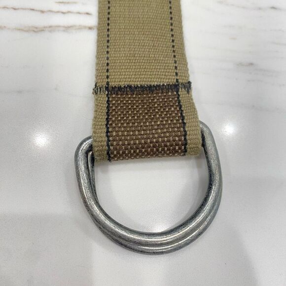 Men's Reversible Military Green Fabric Belt Adjustable - Picture 3 of 5